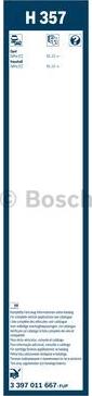 BOSCH 3 397 011 667 - ЩІТКА СКЛООЧИСНИКА ЗАДНЯ autocars.com.ua