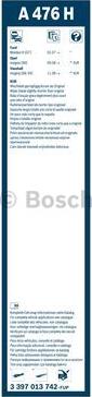 BOSCH 3 397 013 742 - Щітка склоочисника autocars.com.ua