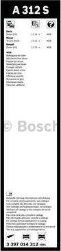 BOSCH 3 397 014 312 - Щетка стеклоочистителя avtokuzovplus.com.ua