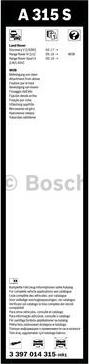 BOSCH 3 397 014 315 - Щітка склоочисника autocars.com.ua