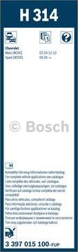 BOSCH 3 397 015 100 - ЩІТКА СКЛООЧИСНИКА ЗАДНЯ autocars.com.ua