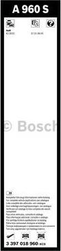 BOSCH 3 397 018 960 - Склоочисник BOSCH autocars.com.ua