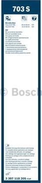 BOSCH 3 397 118 205 - Щітка склоочисника autocars.com.ua