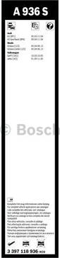 BOSCH 3 397 118 936 - Щітка склоочисника autocars.com.ua