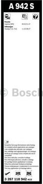 BOSCH 3 397 118 942 - Щітка склоочисника autocars.com.ua