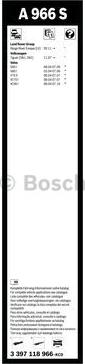 BOSCH 3 397 118 966 - Щітка склоочисника autocars.com.ua