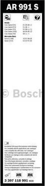 BOSCH 3 397 118 991 - Щітка склоочисника autocars.com.ua