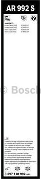 BOSCH 3 397 118 992 - Щетка стеклоочистителя avtokuzovplus.com.ua