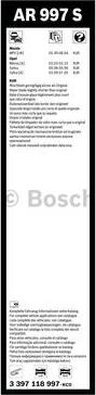 BOSCH 3 397 118 997 - Щетка стеклоочистителя avtokuzovplus.com.ua