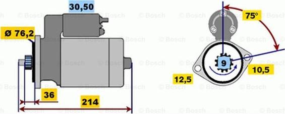 BOSCH 6 004 AA0 022 - Стартер autodnr.net