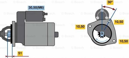 BOSCH 9 000 083 065 - Стартер autodnr.net