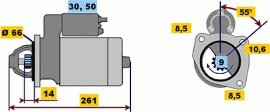 BOSCH 9 000 141 111 - Стартер autocars.com.ua