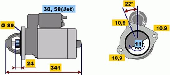 BOSCH 9 000 143 410 - Стартер autocars.com.ua