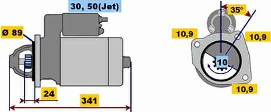 BOSCH 9 000 143 601 - Стартер autocars.com.ua