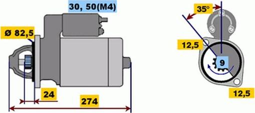 BOSCH 9 000 331 418 - Стартер autocars.com.ua