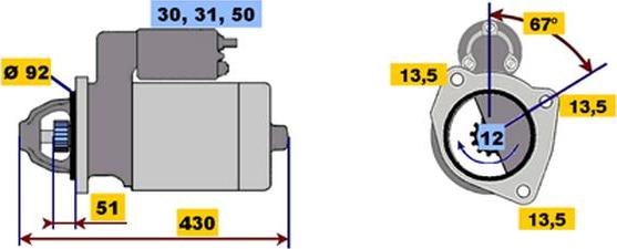 BOSCH 9 000 453 068 - Стартер autocars.com.ua