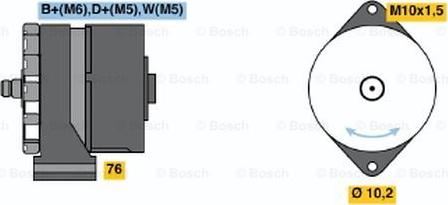 BOSCH 9 120 080 136 - Генератор avtokuzovplus.com.ua