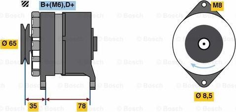 BOSCH 9 120 080 169 - Генератор autocars.com.ua