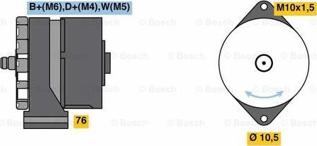 BOSCH 9 120 080 184 - Генератор avtokuzovplus.com.ua