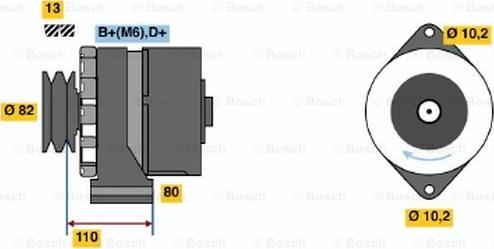 BOSCH 9 120 144 105 - Генератор autocars.com.ua