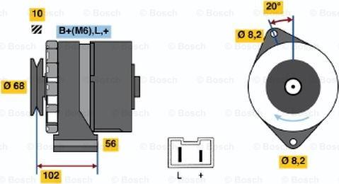 BOSCH 9 120 144 278 - Генератор autocars.com.ua