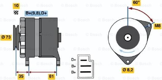 BOSCH 9 120 144 290 - Генератор autodnr.net