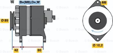 BOSCH 9 120 144 609 - Генератор avtokuzovplus.com.ua