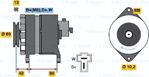 BOSCH 9 120 144 620 - Генератор autocars.com.ua