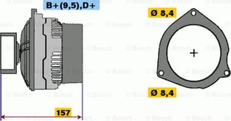 BOSCH 9 120 333 230 - Генератор avtokuzovplus.com.ua