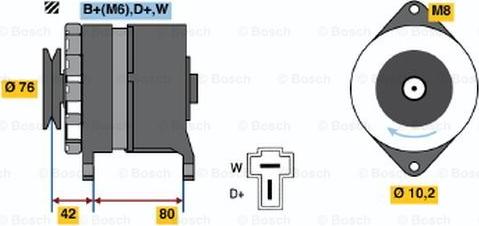 BOSCH 9 120 334 136 - Генератор avtokuzovplus.com.ua