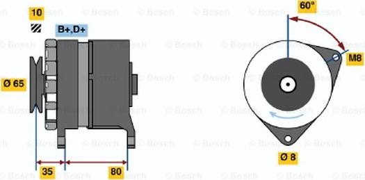 BOSCH 9 120 334 324 - Генератор autocars.com.ua