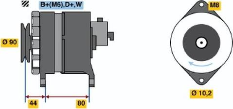 BOSCH 9 120 334 636 - Генератор autodnr.net