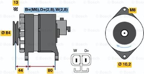 BOSCH 9 120 334 638 - Генератор autocars.com.ua