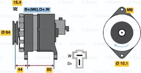 BOSCH 9 120 334 640 - Генератор autodnr.net