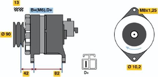 BOSCH 9 120 335 002 - Генератор autodnr.net