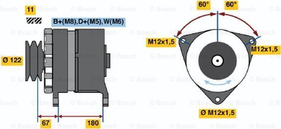 BOSCH 9 120 456 044 - Генератор avtokuzovplus.com.ua