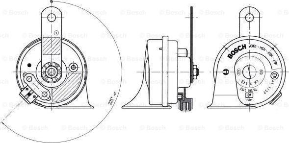 BOSCH 9 320 335 019 - Звуковой сигнал avtokuzovplus.com.ua