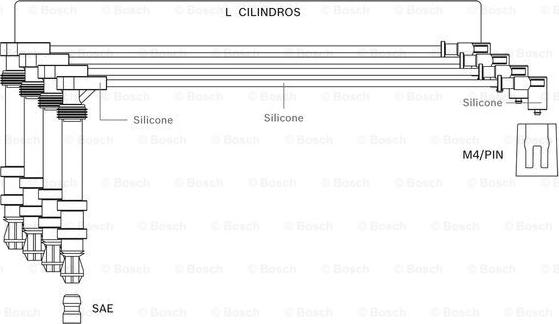 BOSCH F 000 99C 071 - Комплект проводів запалювання autocars.com.ua
