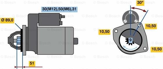 BOSCH F 002 G20 486 - Стартер autocars.com.ua