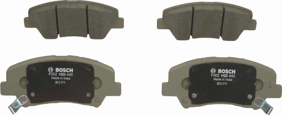BOSCH F 002 H26 440 - Гальмівні колодки, дискові гальма autocars.com.ua