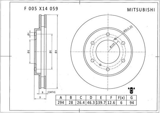 BOSCH F 005 X14 059 - Тормозной диск avtokuzovplus.com.ua