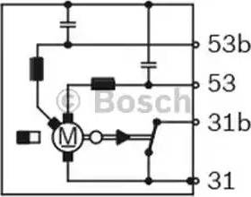 BOSCH F 006 B20 057 - Двигун склоочисника autocars.com.ua