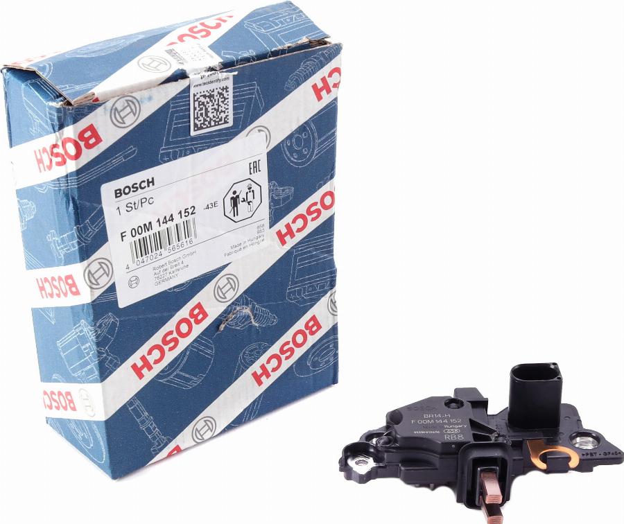 BOSCH F 00M 144 152 - Регулятор напряжения, генератор avtokuzovplus.com.ua