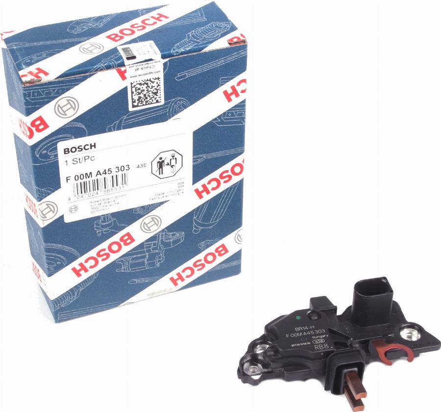 BOSCH F 00M A45 303 - Регулятор напряжения, генератор avtokuzovplus.com.ua