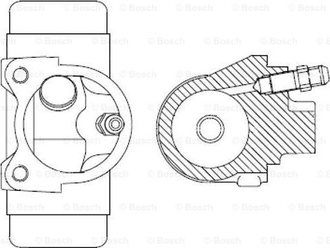 BOSCH F 026 002 038 - Колісний гальмівний циліндр autocars.com.ua