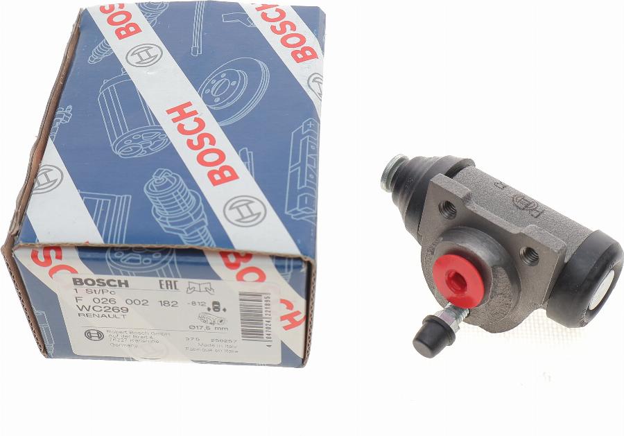 BOSCH F 026 002 182 - Колесный тормозной цилиндр avtokuzovplus.com.ua