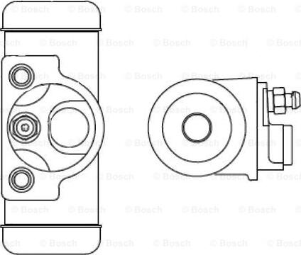 BOSCH F 026 002 344 - Колісний гальмівний циліндр autocars.com.ua