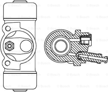 BOSCH F 026 002 348 - Колісний гальмівний циліндр autocars.com.ua