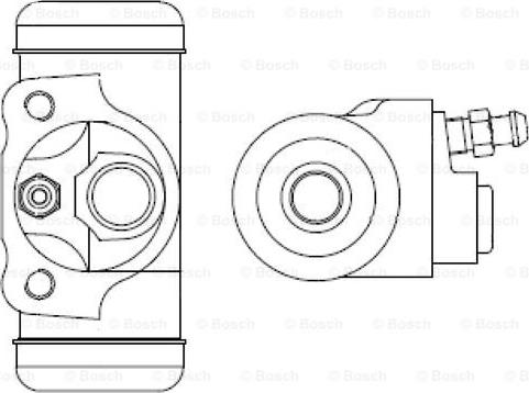 BOSCH F 026 002 356 - Колісний гальмівний циліндр autocars.com.ua