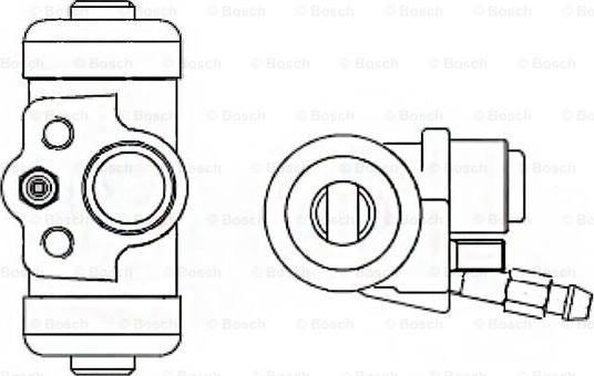 BOSCH F 026 002 360 - Колісний гальмівний циліндр autocars.com.ua